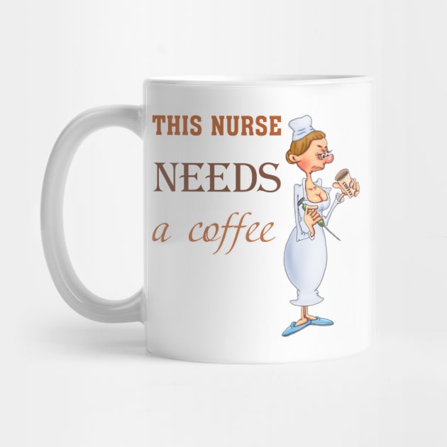 This nurse needs a coffee by Glukoejik